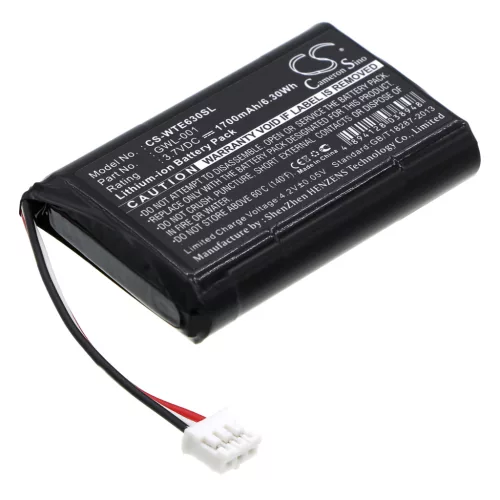 Wacom GWL-001 helyettesítő tablet akkumulátor (Li-ion, 3.7V, 1700mAh / 6.29Wh) - Utángyártott