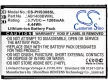 Philips AB1400BWML helyettesítő mobiltelefon akkumulátor (Li-ion, 3.7V, 1200mAh / 4.44Wh) - Utángyártott