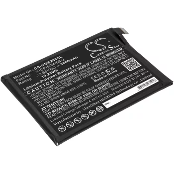   UMI 1ICP/5/64/58-2 helyettesítő mobiltelefon akkumulátor (Li-Polymer, 3.85V, 5000mAh / 19.25Wh) - Utángyártott