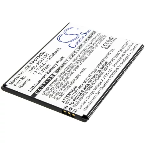 Neffos NBL-38A2150 helyettesítő mobiltelefon akkumulátor (Li-ion, 3.7V, 2100mAh / 7.77Wh) - Utángyártott