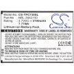 Neffos NBL-38A2150 helyettesítő mobiltelefon akkumulátor (Li-ion, 3.7V, 2100mAh / 7.77Wh) - Utángyártott