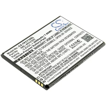   Neffos NBL-46A2300 helyettesítő mobiltelefon akkumulátor (Li-Polymer, 3.8V, 2000mAh / 7.6Wh) - Utángyártott