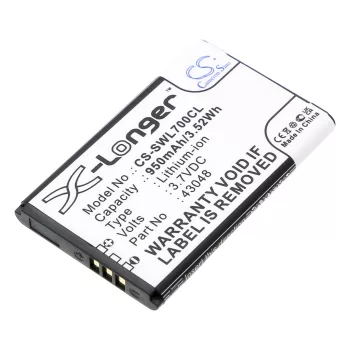   Swissvoice 43048 helyettesítő mobiltelefon akkumulátor (Li-ion, 3.7V, 950mAh / 3.52Wh) - Utángyártott