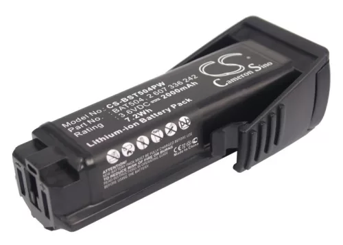 Bosch BAT504 helyettesítő szerszámgép akkumulátor (Li-ion, 3.6V, 2000mAh / 7.2Wh) - Utángyártott