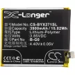 BBK B-G0 helyettesítő mobiltelefon akkumulátor (Li-Polymer, 3.85V, 3900mAh / 15.02Wh) - Utángyártott