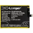 BBK B-C1 helyettesítő mobiltelefon akkumulátor (Li-Polymer, 3.85V, 2500mAh / 9.63Wh) - Utángyártott