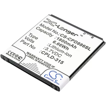   Vodafone CPLD-315 helyettesítő mobiltelefon akkumulátor (Li-ion, 3.7V, 1800mAh / 6.66Wh) - Utángyártott