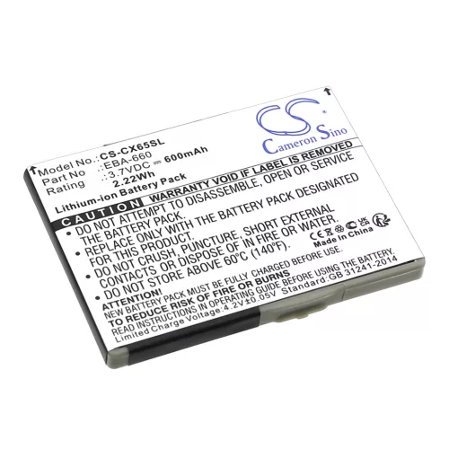 Siemens V30145-K1310-X329 helyettesítő mobiltelefon akkumulátor (Li-ion, 3.7V, 600mAh / 2.22Wh) - Utángyártott