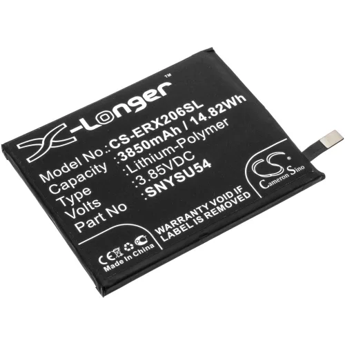 Sony SNYSU54 helyettesítő mobiltelefon akkumulátor (Li-Polymer, 3.85V, 3850mAh / 14.82Wh) - Utángyártott