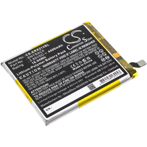 Sony SNYSAC5 helyettesítő mobiltelefon akkumulátor (Li-Polymer, 3.85V, 4400mAh / 16.94Wh) - Utángyártott