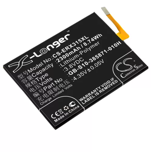 Sony Ericsson GB-S10-385871-010H helyettesítő mobiltelefon akkumulátor (Li-Polymer, 3.8V, 2300mAh / 8.74Wh) - Utángyártott