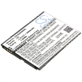   Explay X5 helyettesítő mobiltelefon akkumulátor (Li-Polymer, 3.8V, 2000mAh / 7.6Wh) - Utángyártott