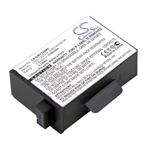 Garmin 361-00106-00 helyettesítő akkumulátor (Li-Polymer, 3.8V, 1100mAh / 4.18Wh) - Utángyártott
