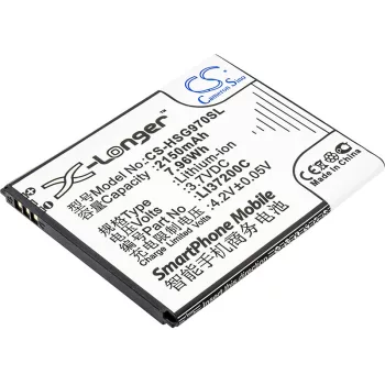   Hisense LI37200C helyettesítő mobiltelefon akkumulátor (Li-ion, 3.7V, 2150mAh / 7.96Wh) - Utángyártott