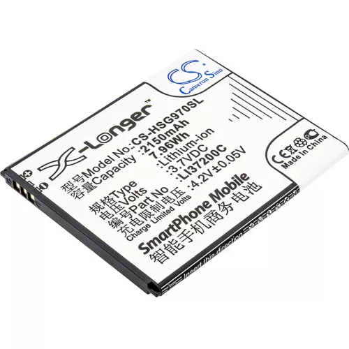 Hisense LI37200C helyettesítő mobiltelefon akkumulátor (Li-ion, 3.7V, 2150mAh / 7.96Wh) - Utángyártott