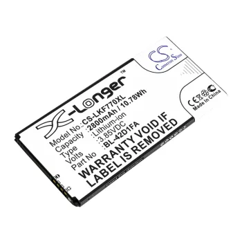   LG EAC63238201 helyettesítő mobiltelefon akkumulátor (Li-ion, 3.85V, 2800mAh / 10.78Wh) - Utángyártott