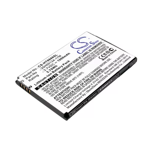 HTC 35H00134-17M helyettesítő mobiltelefon akkumulátor (Li-ion, 3.7V, 1000mAh / 3.7Wh) - Utángyártott