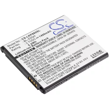   LG EAC61898401 helyettesítő mobiltelefon akkumulátor (Li-ion, 3.7V, 1400mAh / 5.18Wh) - Utángyártott