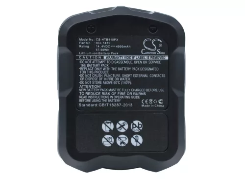 Hitachi EBL 1430 helyettesítő szerszámgép akkumulátor (Li-ion, 14.4V, 4000mAh / 57.6Wh) - Utángyártott
