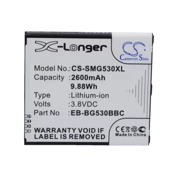   Samsung GH43-04372A helyettesítő mobiltelefon akkumulátor (Li-ion, 3.8V, 2600mAh / 9.88Wh) - Utángyártott