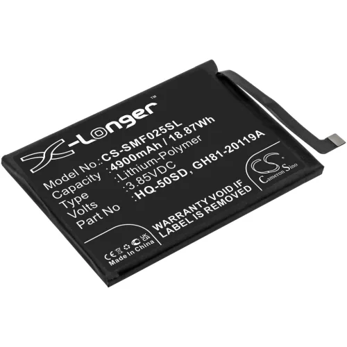 Samsung HQ-50SD helyettesítő mobiltelefon akkumulátor (Li-Polymer, 3.85V, 4900mAh / 18.87Wh) - Utángyártott