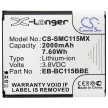 Samsung EB-BC115BBC, EB-BC115BBE helyettesítő akkumulátor (Li-ion, 3.8V, 2000mAh / 7.6Wh) - Utángyártott