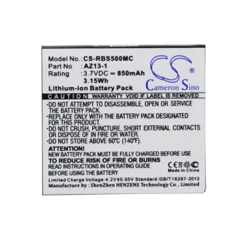   Xiaoyi AZ13-1 helyettesítő akkumulátor (Li-ion, 3.7V, 850mAh / 3.15Wh) - Utángyártott