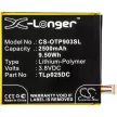 Alcatel TLp025DC helyettesítő mobiltelefon akkumulátor (Li-Polymer, 3.8V, 2500mAh / 9.5Wh) - Utángyártott
