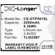 Alcatel TLI025B7 helyettesítő mobiltelefon akkumulátor (Li-ion, 3.8V, 2200mAh / 8.36Wh) - Utángyártott