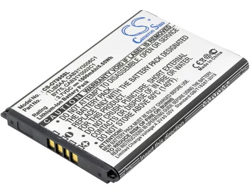 Alcatel TliB5AD helyettesítő mobiltelefon akkumulátor (Li-ion, 3.7V, 1500mAh / 5.55Wh) - Utángyártott