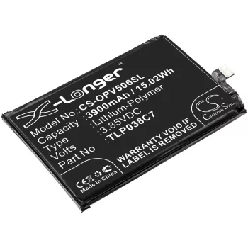   Alcatel TLP038C7 helyettesítő mobiltelefon akkumulátor (Li-Polymer, 3.85V, 3900mAh / 15.02Wh) - Utángyártott
