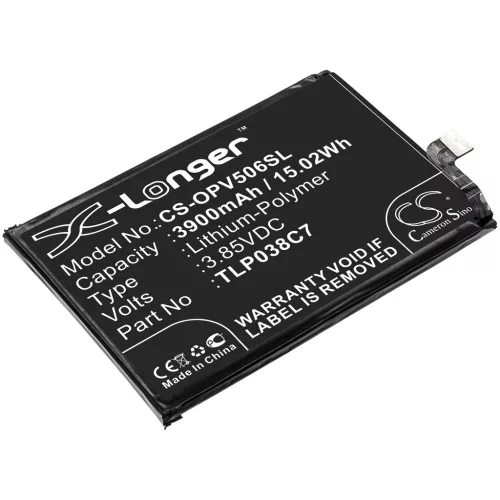 Alcatel TLP038C7 helyettesítő mobiltelefon akkumulátor (Li-Polymer, 3.85V, 3900mAh / 15.02Wh) - Utángyártott