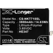 Nokia HE347 helyettesítő mobiltelefon akkumulátor (Li-Polymer, 3.85V, 3800mAh / 14.63Wh) - Utángyártott