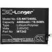 Nokia WT242 helyettesítő mobiltelefon akkumulátor (Li-Polymer, 3.85V, 4400mAh / 16.94Wh) - Utángyártott