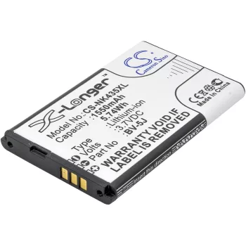   Microsoft BV-5J helyettesítő mobiltelefon akkumulátor (Li-ion, 3.7V, 1550mAh / 5.74Wh) - Utángyártott