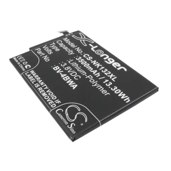   Microsoft BV-4BWA helyettesítő mobiltelefon akkumulátor (Li-Polymer, 3.8V, 3500mAh / 13.3Wh) - Utángyártott