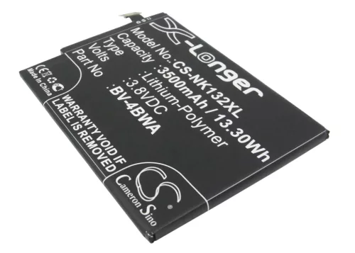 Microsoft BV-4BWA helyettesítő mobiltelefon akkumulátor (Li-Polymer, 3.8V, 3500mAh / 13.3Wh) - Utángyártott