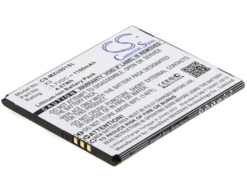 Navon K3 helyettesítő mobiltelefon akkumulátor (Li-ion, 3.7V, 1100mAh / 4.07Wh) - Utángyártott