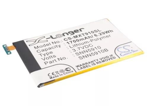 Motorola SNN5899B helyettesítő mobiltelefon akkumulátor (Li-Polymer, 3.7V, 1700mAh / 6.29Wh) - Utángyártott
