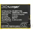 MeiZu BA711 helyettesítő mobiltelefon akkumulátor (Li-Polymer, 3.8V, 3000mAh / 11.4Wh) - Utángyártott