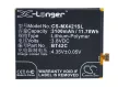 MeiZu BT42C helyettesítő mobiltelefon akkumulátor (Li-Polymer, 3.8V, 3100mAh / 11.78Wh) - Utángyártott