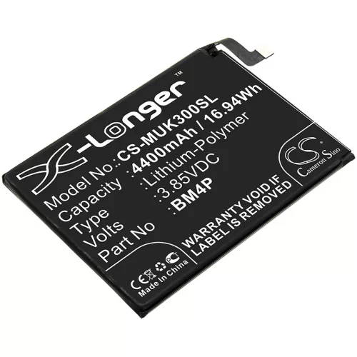 Xiaomi BM4P helyettesítő mobiltelefon akkumulátor (Li-Polymer, 3.85V, 4400mAh / 16.94Wh) - Utángyártott