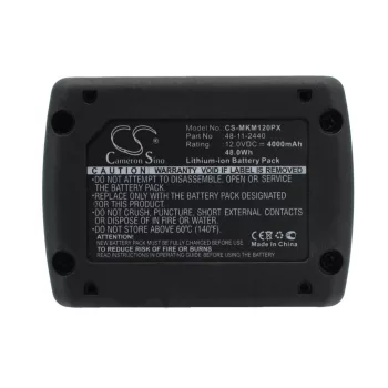   Milwaukee M12 B4 XC helyettesítő szerszámgép akkumulátor (Li-ion, 12V, 4000mAh / 48Wh) - Utángyártott