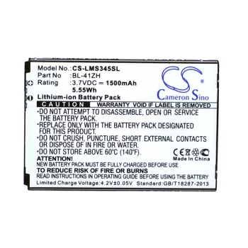   LG EAC62778201 helyettesítő mobiltelefon akkumulátor (Li-ion, 3.7V, 1500mAh / 5.55Wh) - Utángyártott