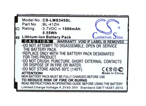 LG EAC62778201 helyettesítő mobiltelefon akkumulátor (Li-ion, 3.7V, 1500mAh / 5.55Wh) - Utángyártott
