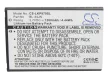 LG EAC61700012 helyettesítő mobiltelefon akkumulátor (Li-ion, 3.7V, 1200mAh / 4.44Wh) - Utángyártott