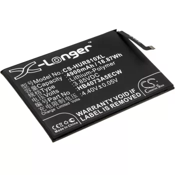   Huawei HB4073A5ECW helyettesítő mobiltelefon akkumulátor (Li-Polymer, 3.85V, 4900mAh / 18.87Wh) - Utángyártott