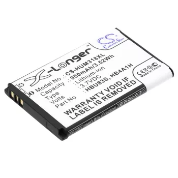   Huawei HBU83S helyettesítő mobiltelefon akkumulátor (Li-ion, 3.7V, 950mAh / 3.52Wh) - Utángyártott
