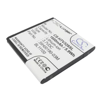   HTC BL11100 helyettesítő mobiltelefon akkumulátor (Li-ion, 3.7V, 1600mAh / 5.92Wh) - Utángyártott