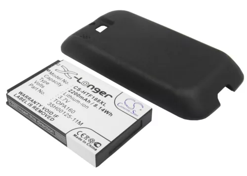 HTC TOPA160 helyettesítő mobiltelefon akkumulátor (Li-ion, 3.7V, 2200mAh / 8.14Wh) - Utángyártott